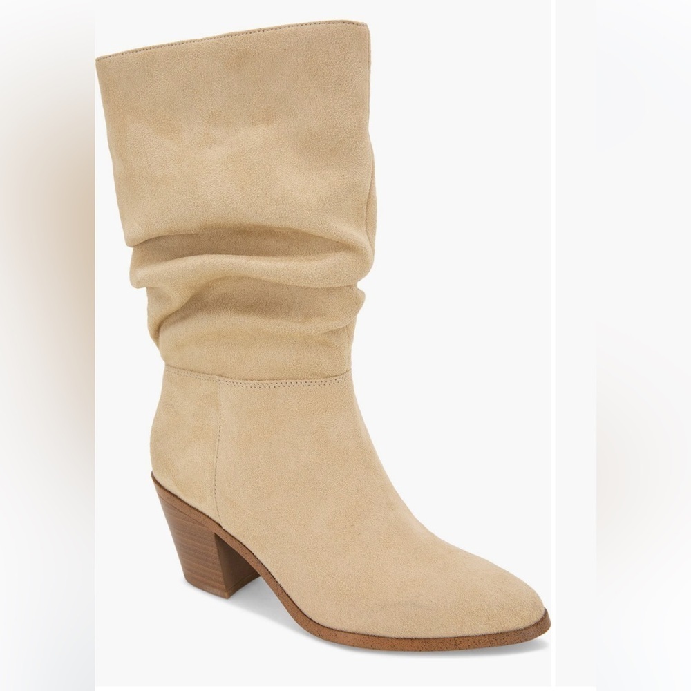 Kensie Victoria Slouch Boot in Sand size 7.5